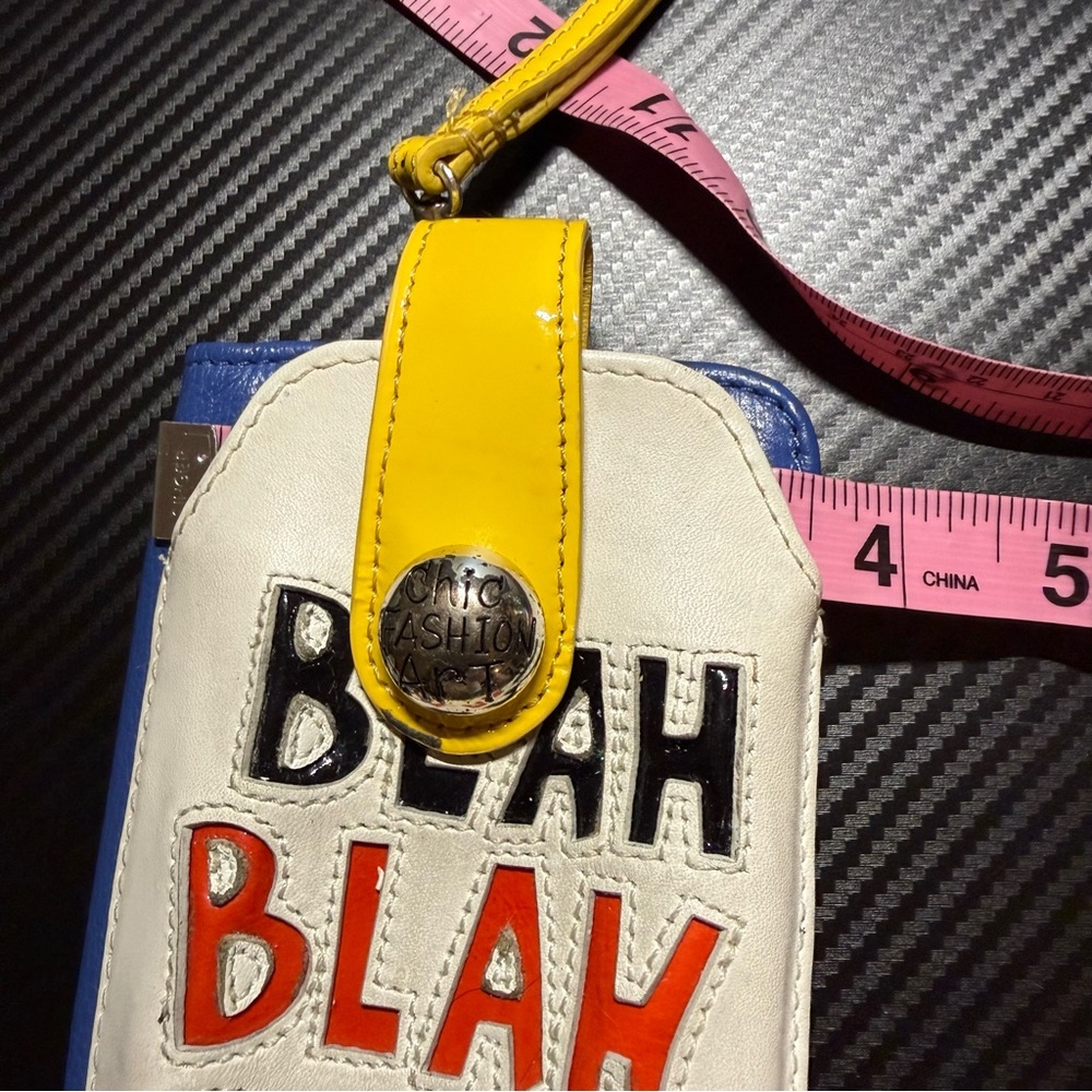 💛 Brighton Blah Blah Blah Chic Fashion Art Phone Case Wallet 💙 - Picture 10 of 11